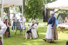 Rahvarõivaste tuulutamine Viljandimaal Jaskamõisas 5. augustil 2023